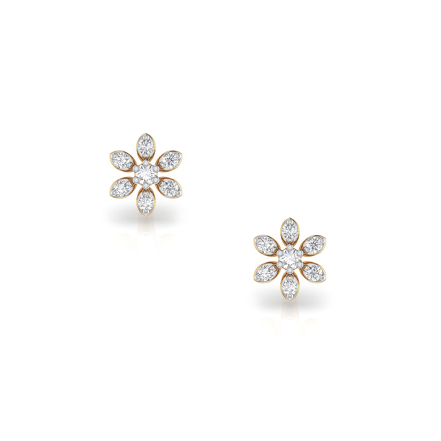 White stone earrings in grt best sale